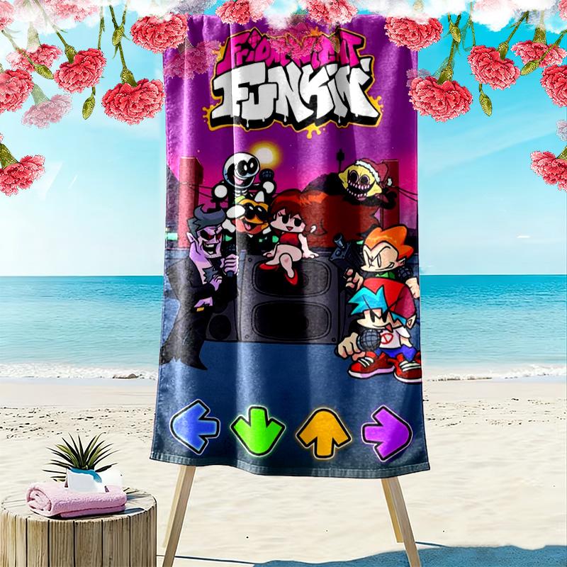 JUMBO Cartoon 2D Flat Print Beach Towel, Large Soft Quick Dry Towel for Beach Camping SwimmingZSTJ0915056