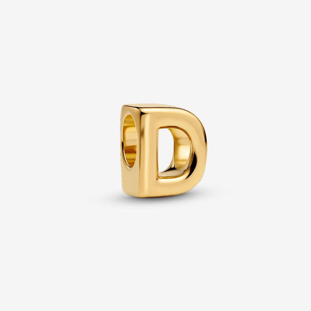 Brand New 26 Letters Ideal Designed For Authentic Original Beaded Bracelet High Quality Fine Jewelry Women's Copper Metal Pendant Bead Component Bead