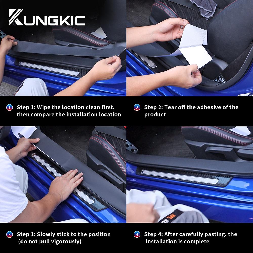 For Subaru BRZ Toyota GR86 2025 2025 2025 2025 2025 LHD RHD Car Threshold Strip Door Anti Scratch Tape Anti-kick Protect