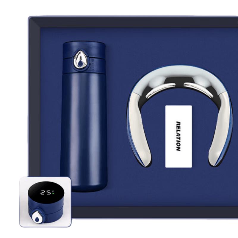 450ml Smart Temperature Control Mug & Neck Massager Gift Set
