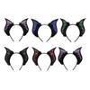 Furry Plush Bat Ear Headband For Adult Kids Cosplay Party Gathering Costume Accessories Hairhoop for Various Occasion