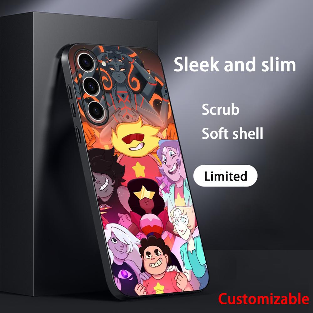 Steven classic cartoon cute universe design Phone Case For Samsung Galaxy S26 S25 S24 S23 S22 S21 Plus Ultra Note20 Soft Black