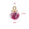 10pcs/lot 16mm Transparent Glass Ball Star Beads Sequins Charms Pendant For Bracelet Necklace DIY Jewelry Making Accessories