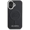 Karl Lagerfeld Initial & Metal Logo MagSafe Case for iPhone 16 Black