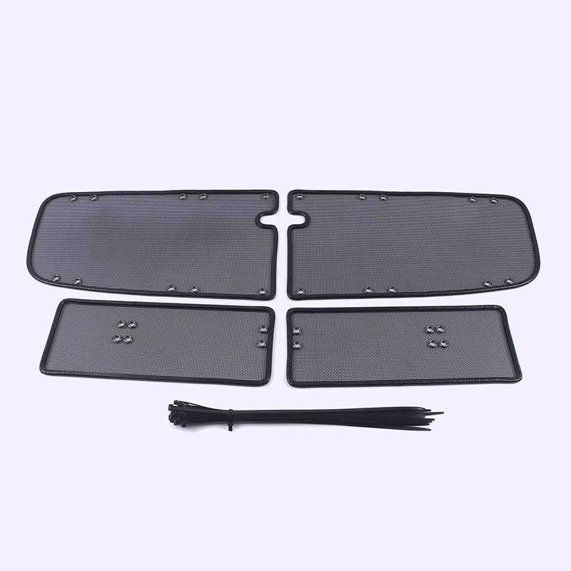 Middle Screening Mesh Front Grille Mesh For Volvo XC90 2017-2024 Front Grille Net Cover Stainless steel Car Accessories 2017-2019