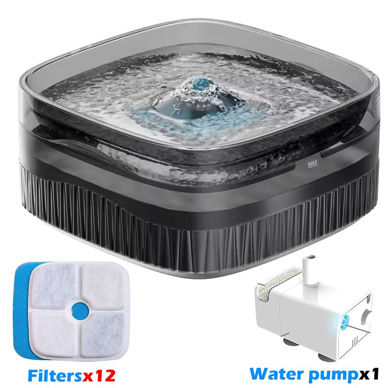 

Dog and Cat Water Dispenser, Pet Water Dispenser, Cat Water Dispenser, Running Water Charging Automatic Water Feeder S&3L