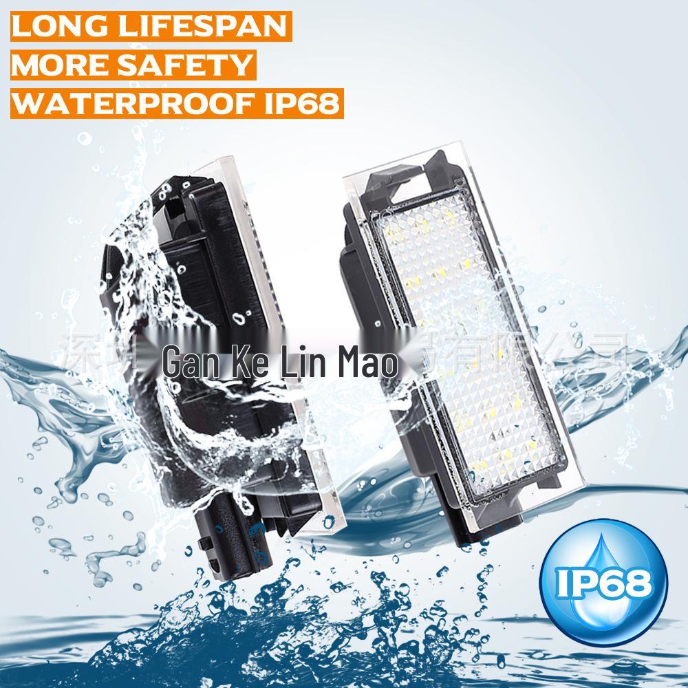 Renault LED License Plate Light for Clio, Laguna, Espace, Megane