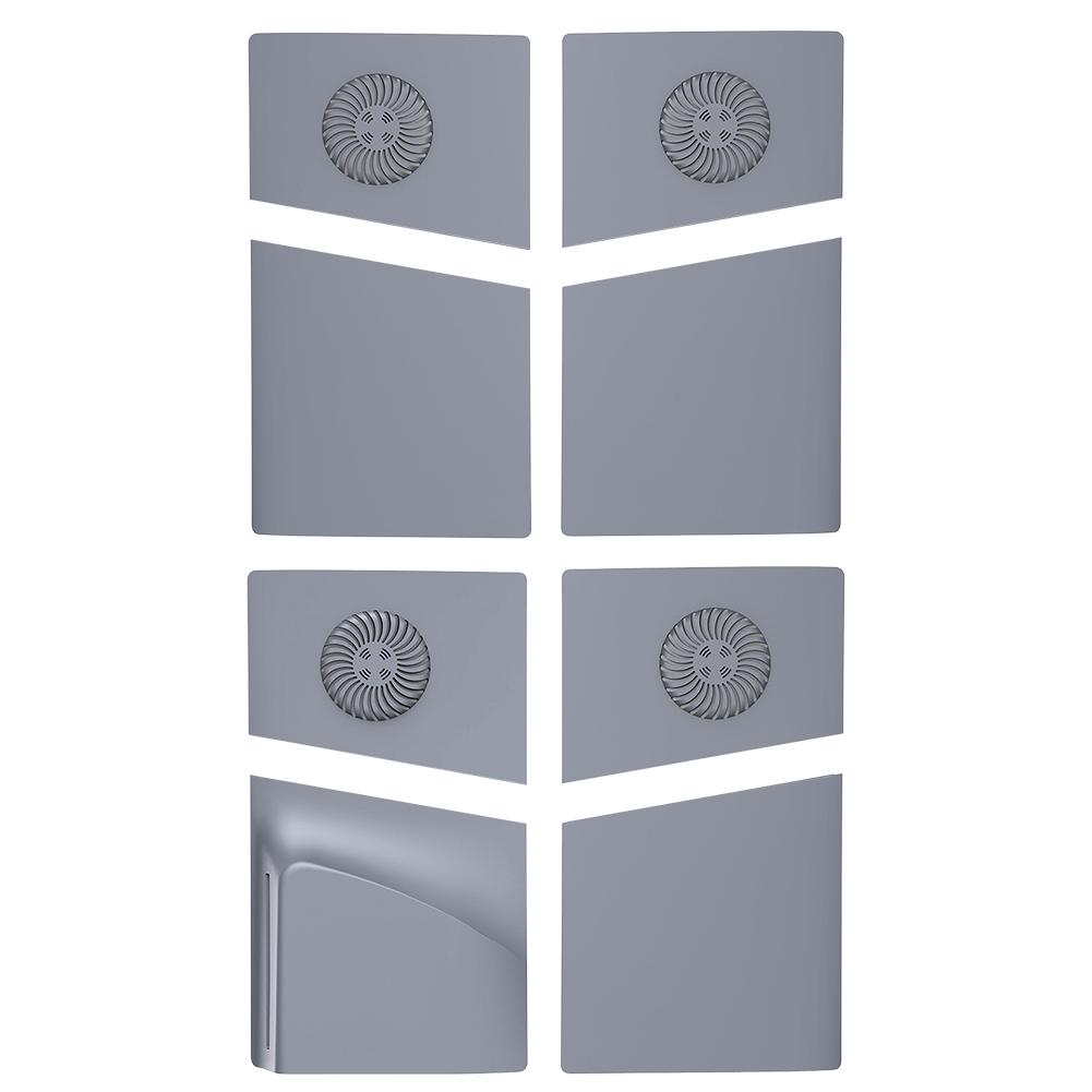 Für PS 5 Pro Face Plate Konsolenabdeckung Kratzfester Hartschalenkoffer aus Kunststoff mit Lüftungsschlitz für PlayStation5 Pro Disc/Digitale Edition