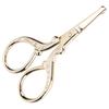 Vintage Embroidery Scissors Stainless Steel Tea Ceremony Bag   Stitch   Tool(Round Head Gold MJFY01 )