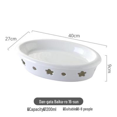 LISM Ceramic Warming Fish Platter Set
