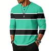 Men's Raglan Sleeve Three-quarter Sleeve Top
