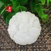 White Jade Zodiac Rabbit Pendant with Manjushri Bodhisattva from Afghanistan