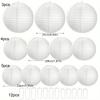 Latest Models Elegant White Chinese Lanterns round Paper Lampshade for Party Holiday Wedding Decoration Lampion Hanging Ball