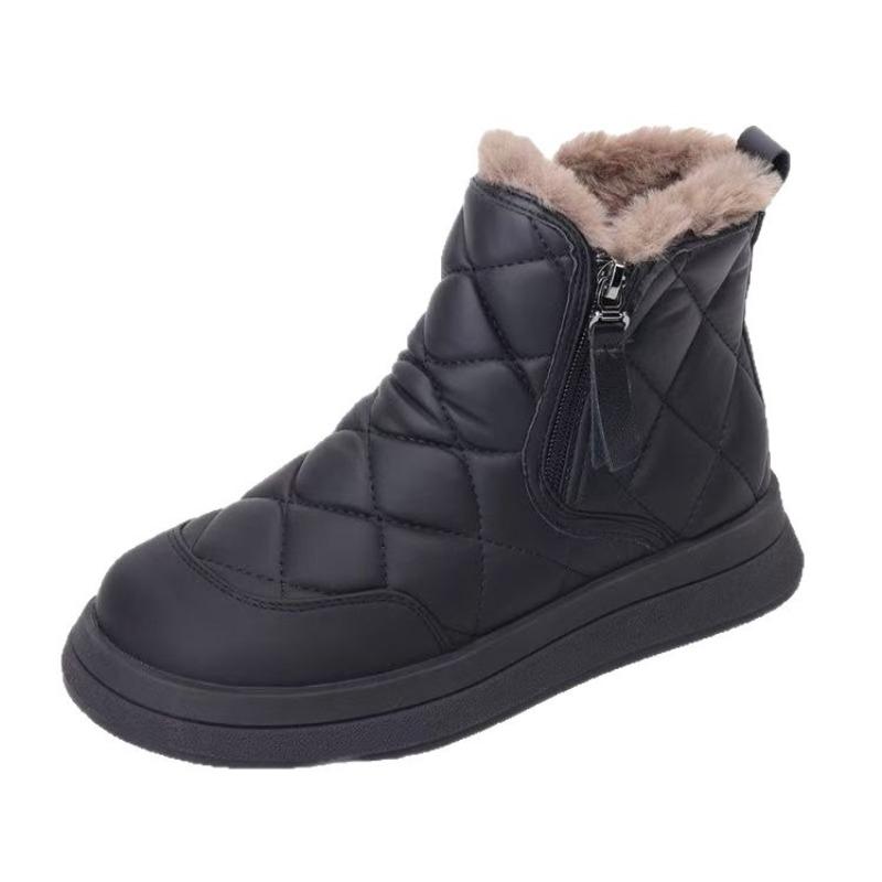 Snow Boots Women's New Winter Velvet Thickened Cotton Shoes Waterproof Non-slip Warm Short Boots