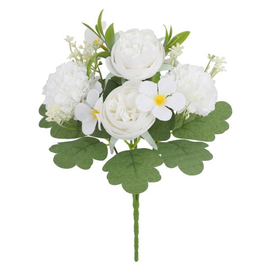 

Имитация Шаровидного Цветения Искусственные Цветы Поддельная Хризантема Букет из Роз Цветочные Композиции белый