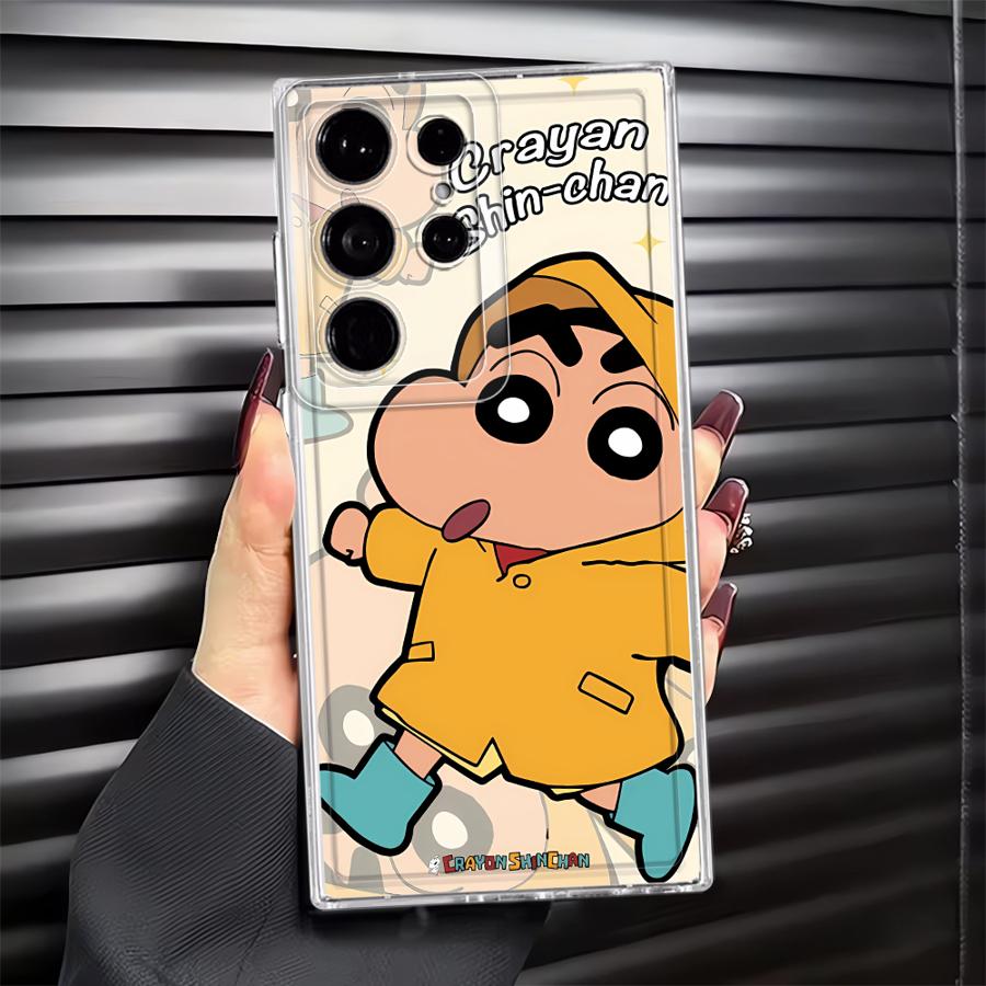 C-Crayon S-ShinChan Phone Cover Case for Samsung Galaxy S26 S20 Plus S21 S24 Note 20 Ultra 10 S23 Ultra S22 FE S25 Edge