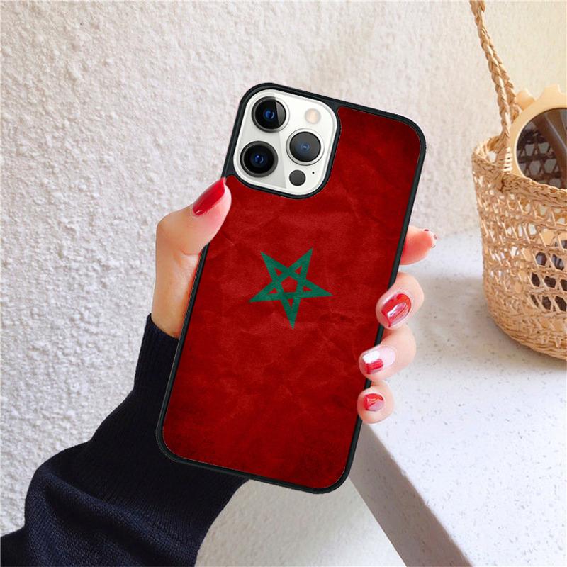 Morocco Flag Coat Of Arms Phone Case for iPhone 17 Air 16 Coque 15 14 12 13 PLUS 11 PRO MAX Back Cover Fundas Shell