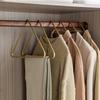 5pcs Metal Triangle Clothes Hangers,Nordic Solid Trousers Organizer,Coat Scarf Sling Top Drying Storage Racks for Wardrobe Hotel