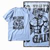 Coolmind Z1063 100% Cotton No Pain No Gain Tiger Exclusive Graphic Men T Shirt Cotton Men Tshirt for Men Tee Shirt