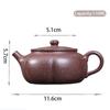 110ml Yixing Purple Clay Teapot Small Capacity Handmade Pumpkin Shape Tea Pot Beauty Tea Infuser Zisha Kettle Chinese Teaware