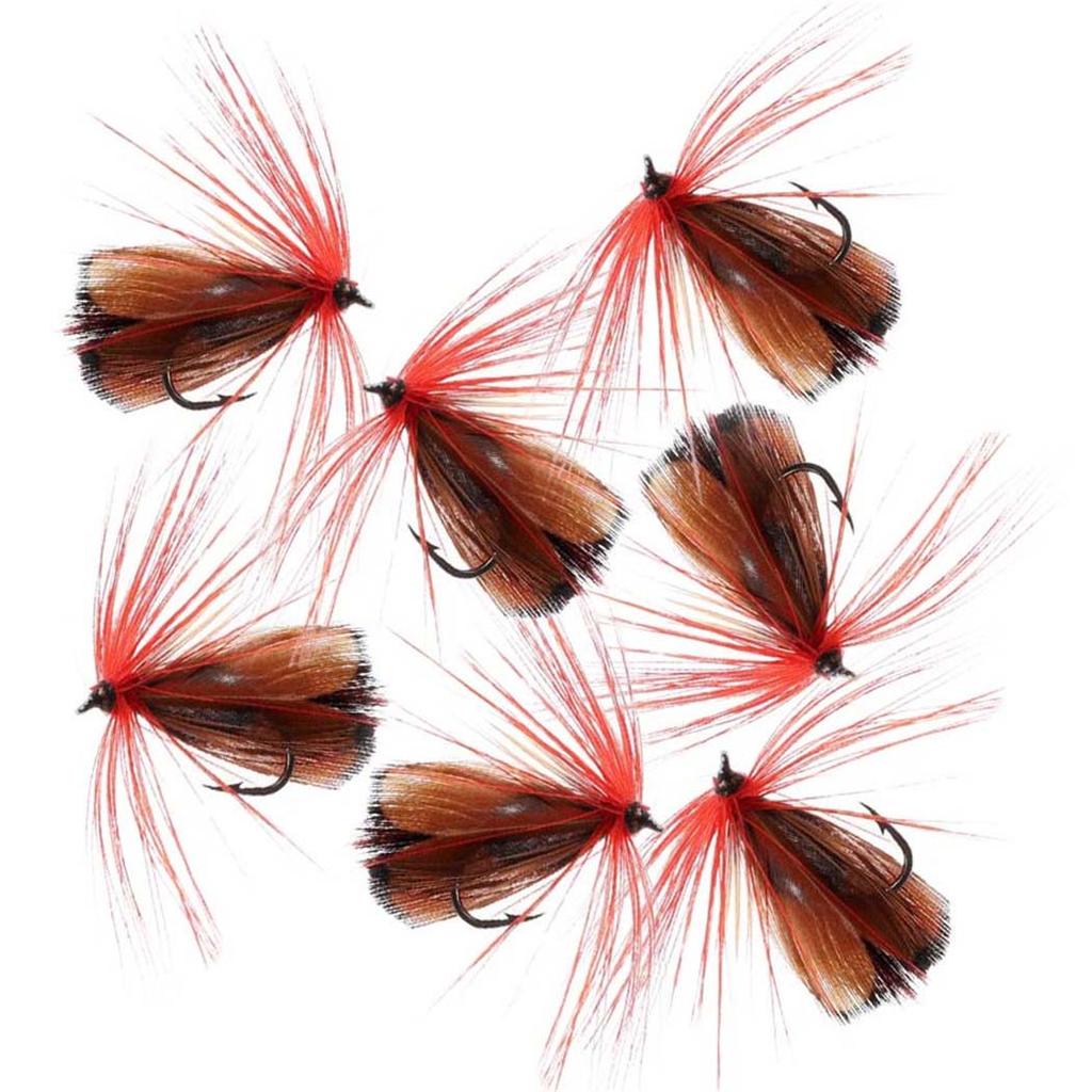 3/6/12/18/24 Stücke Nassfliegen Fliegen für Forellenangeln Fliegen Künstliche Insekt Haken Köder Schmetterling Fliegenfischen Forellenköder #8