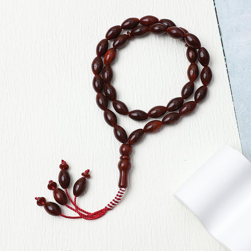 Arab Misbaha Kuk Beads Tasbih: 33-Bead Muslim Prayer Rosary
