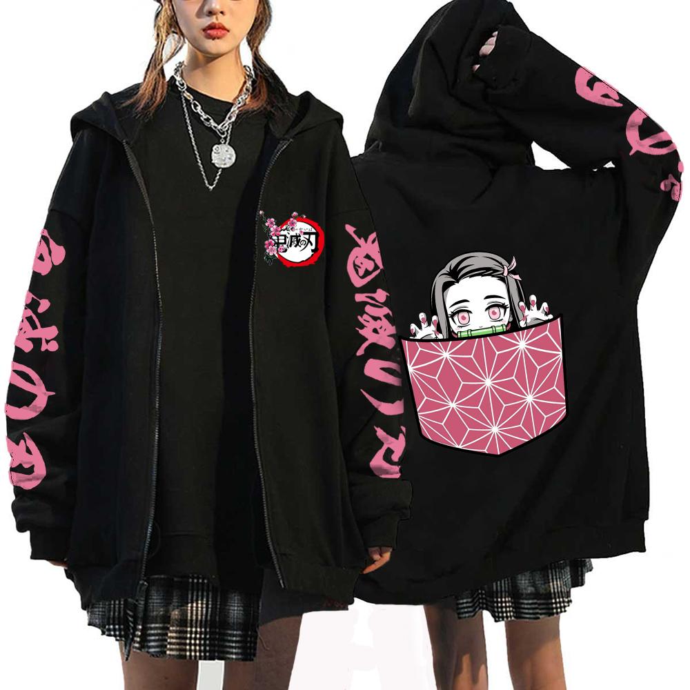 Devil Killer Anime Zipper Hoodie Cute Printed Hoodie Men's and Women's Sportswear Harajuku Unisex Street Zipper Jacket