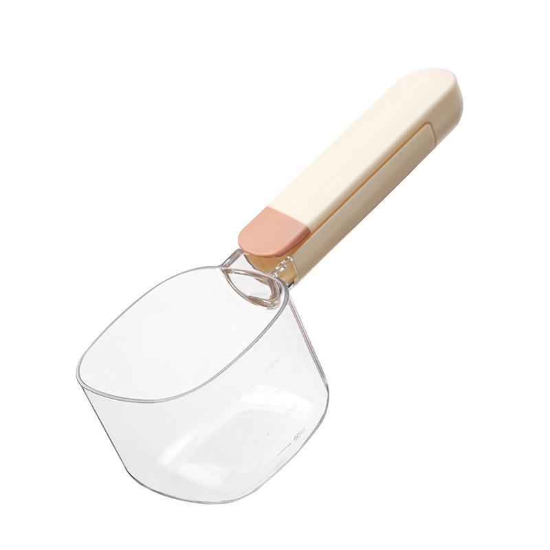 Pet Food Scoop Multi-Functional Sealed Storage Shovel with Measuring Cup for Cats and Dogs Pet Supplies