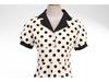 Polka Dot French Retro Hepburn Dress with Shirt Collar