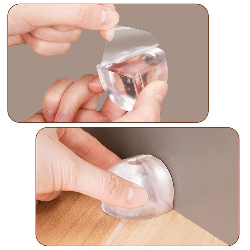 1-4pcs Transparent Door Stopper Self Adhesive Door Holder Catch Floor Mounted Door Stop for Protection of Wall and Furniture