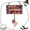 Simulated Red Stain Halloween Hanging Sign Lightweight Material Matte Color Printing Horror Layout Accessory Flexible Material