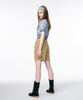 ETMON Color Blend Short Sleeve Knit Top Grayish Blue