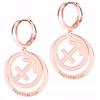 Gold-Plated Earrings With the Zodiac Sign Sagittarius 925 Silver
