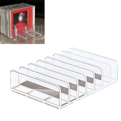 Boîte de rangement DVD Présentoir CD Acrylique Transparent Ne comprend pas les DVD Accessoire de Décoration Intérieure En Stock