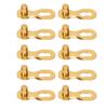 10 Pair Bike Chain Connector 10 Speed Chain Link Connector Bike Chain Repair Tool for Road Mountain Bikes Golden