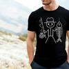 Summer Streetwear Adult Mens New Fun Fishing Print 100 Cotton Comfortable Shortsleeved Tshirt For Both Men And Women