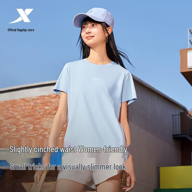 Xtep Women s Casual Cotton Short-Sleeve T-Shirt 2XL