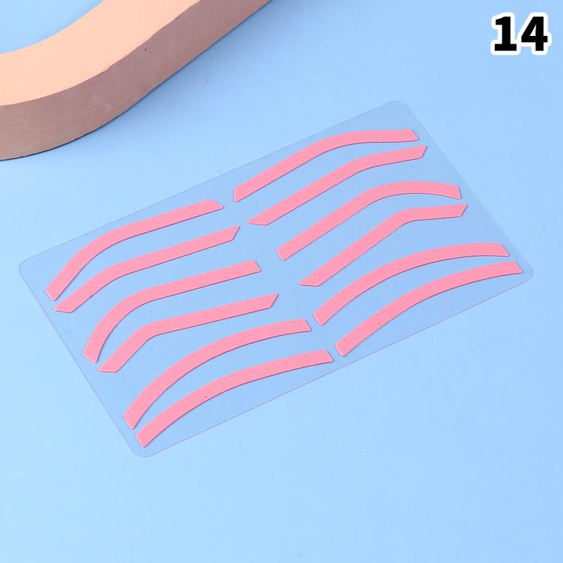 Microblading Zubehör Verstellbare Augenbrauenform Silikon Augenbrauenformungsaufkleber Hilfs-Augenbrauenschablone Make-up Werkzeuge