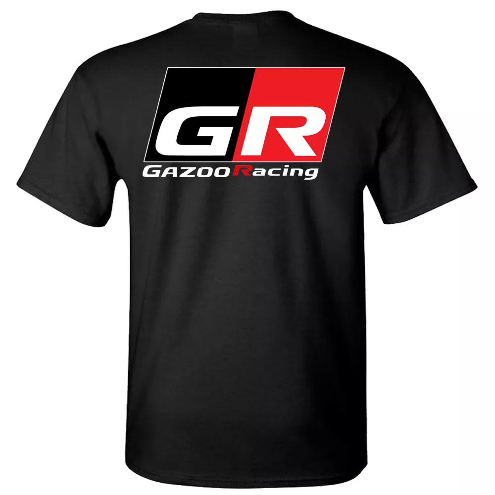 Summer High-quality GR Gazoo Racing Japanese Tuner Men's Black Size Graphic Short-sleeved Shirt