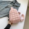 White Plaid Puff Shoulder Bag - Trendy, Versatile, and Cute for 2026