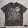 Drei Hyänen Mond Shirt, Lustiges Hyänen Grafik T-Shirt, Vintage Gepunktetes Hyänen T-Shirt, Wildtier-Liebhaber Geschenk
