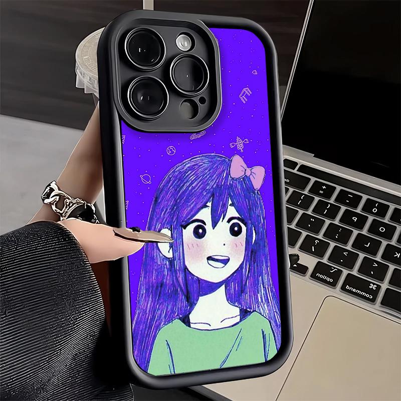 Phone Case for iPhone 17 Air 16E 15 16 Pro Max O-Omori Cartoon Game Cover 14 Plus 13 12 Mini Soft Shell Silicone Fundas