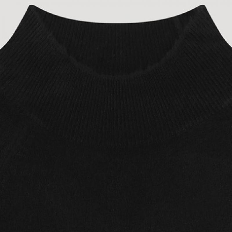  She S miSS  Raglan Mock Neck Knit SSkpoo42610 Bk