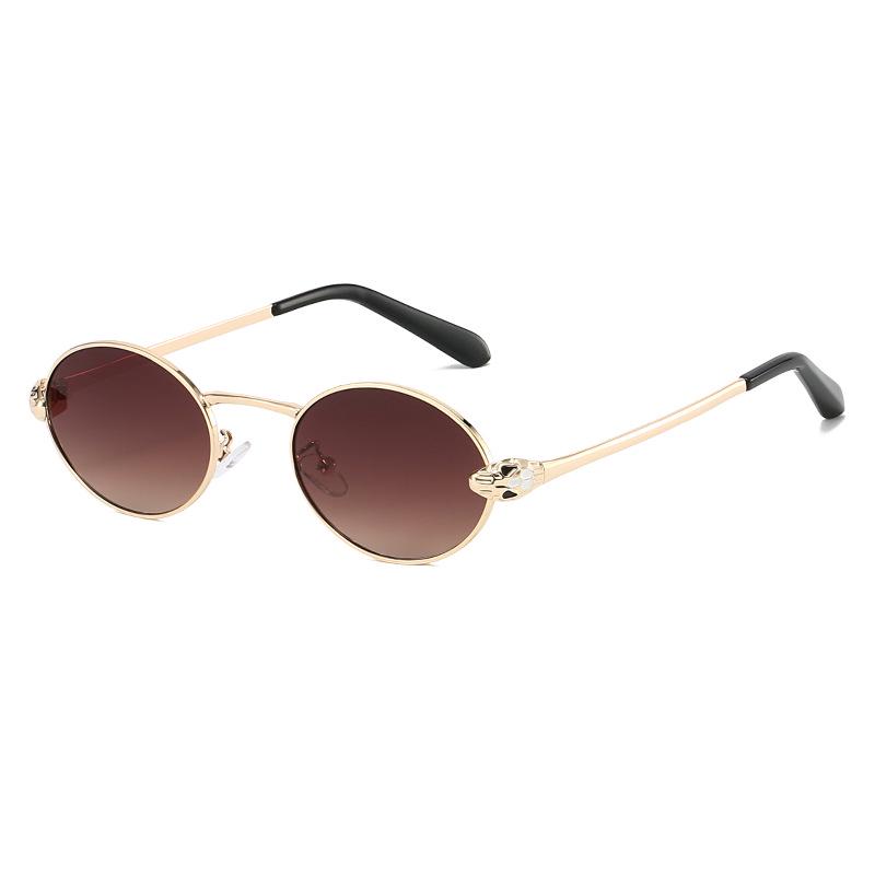 Retro 2025 Small Frame Metal Sunglasses - Unisex, Street Style, High-End UV Protection.