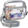Transparente PVC Umhängetasche Damen Jelly Quadratische Schulter Messenger Bag Wasserdichte Kosmetiktasche Weibliche Handy-Geldbörse für Reisen