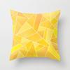 Versatile Yellow Polyester Pillow Case Cover For Sofa Car And Waist Support