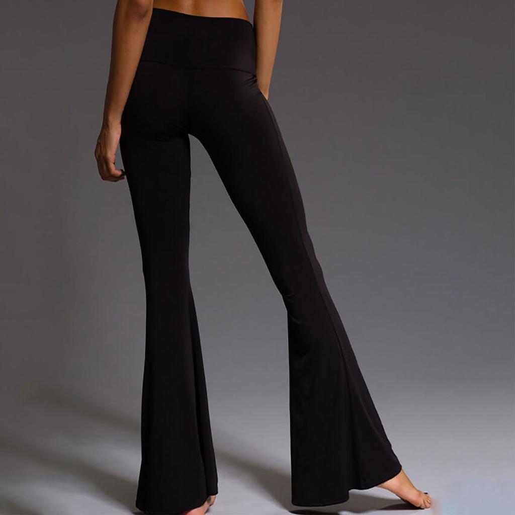 High Waist Women'S Yoga Pants Casual Wide Sporty Leggings Elastic Anti-Sweat Trousers Trackless Sport Tights Pants