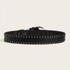 Gothic Skull Claw Buckle Belt Metal Riveted Leather Waist Belt Y2K Rock Streetwear Waistband For Men Women