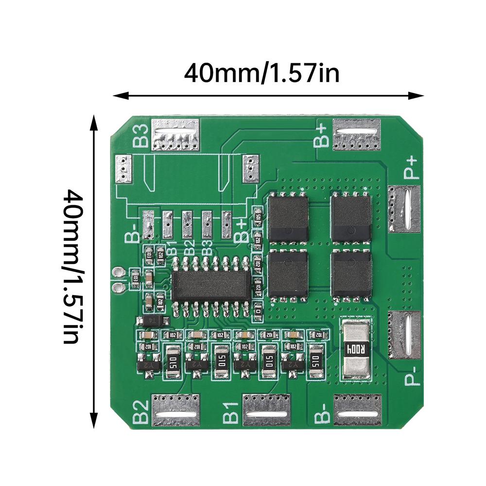 4S 20A 3.7V Li-ion Battery Protection Board BMS W/ Passive Balancing, Continuous 16A Output, Low Heat, Polymer Battery Pack