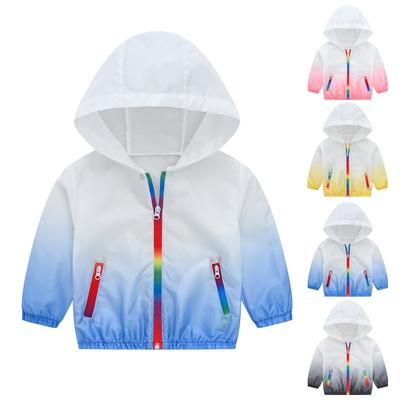 Spring and Summer Children's Clothing Children Sun Protective Outerwear Boys Girls Fashion Hoodie